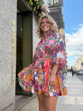 VESTIDO ESTAMPADO CURTO