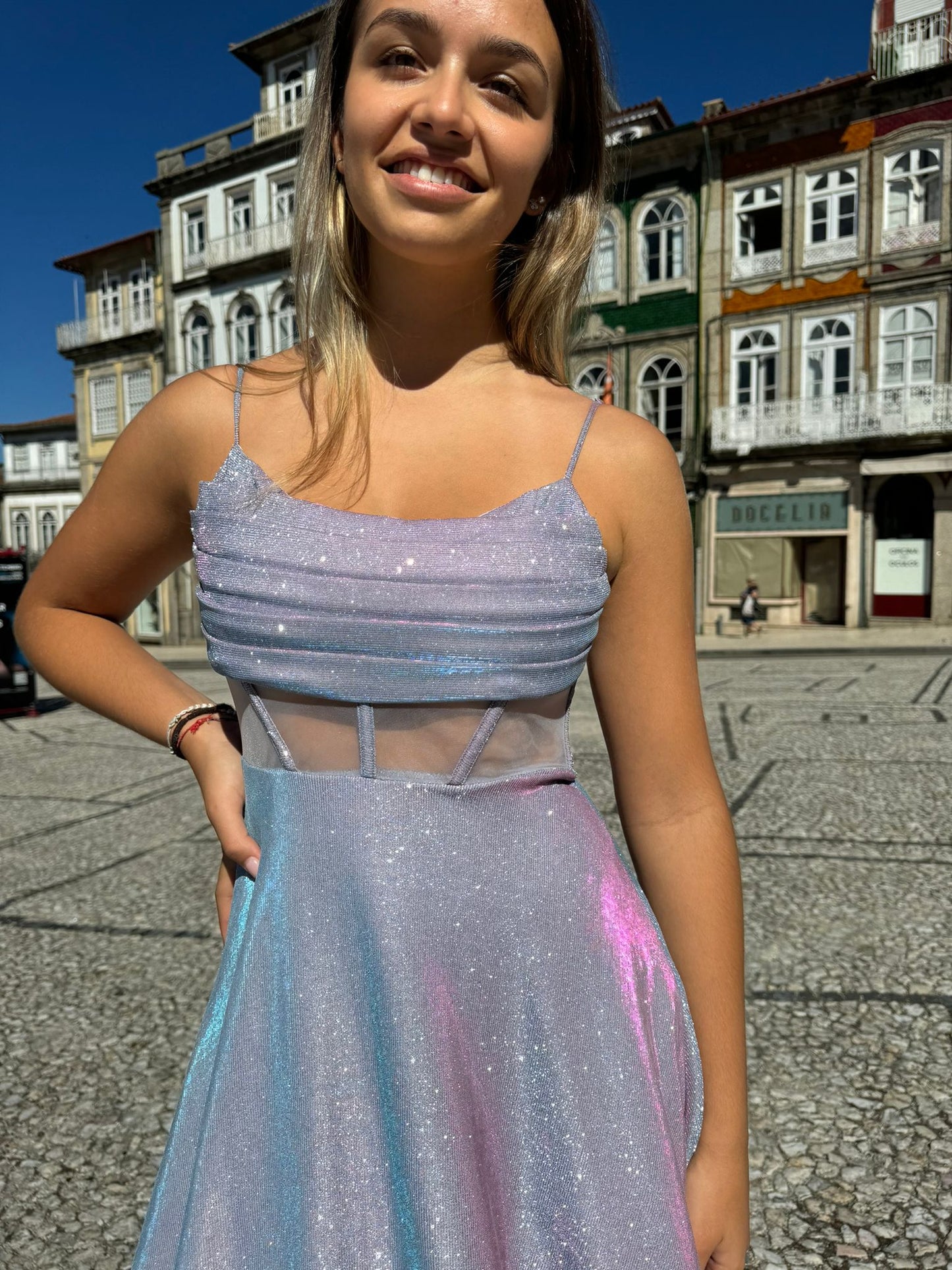 Vestido de brilho