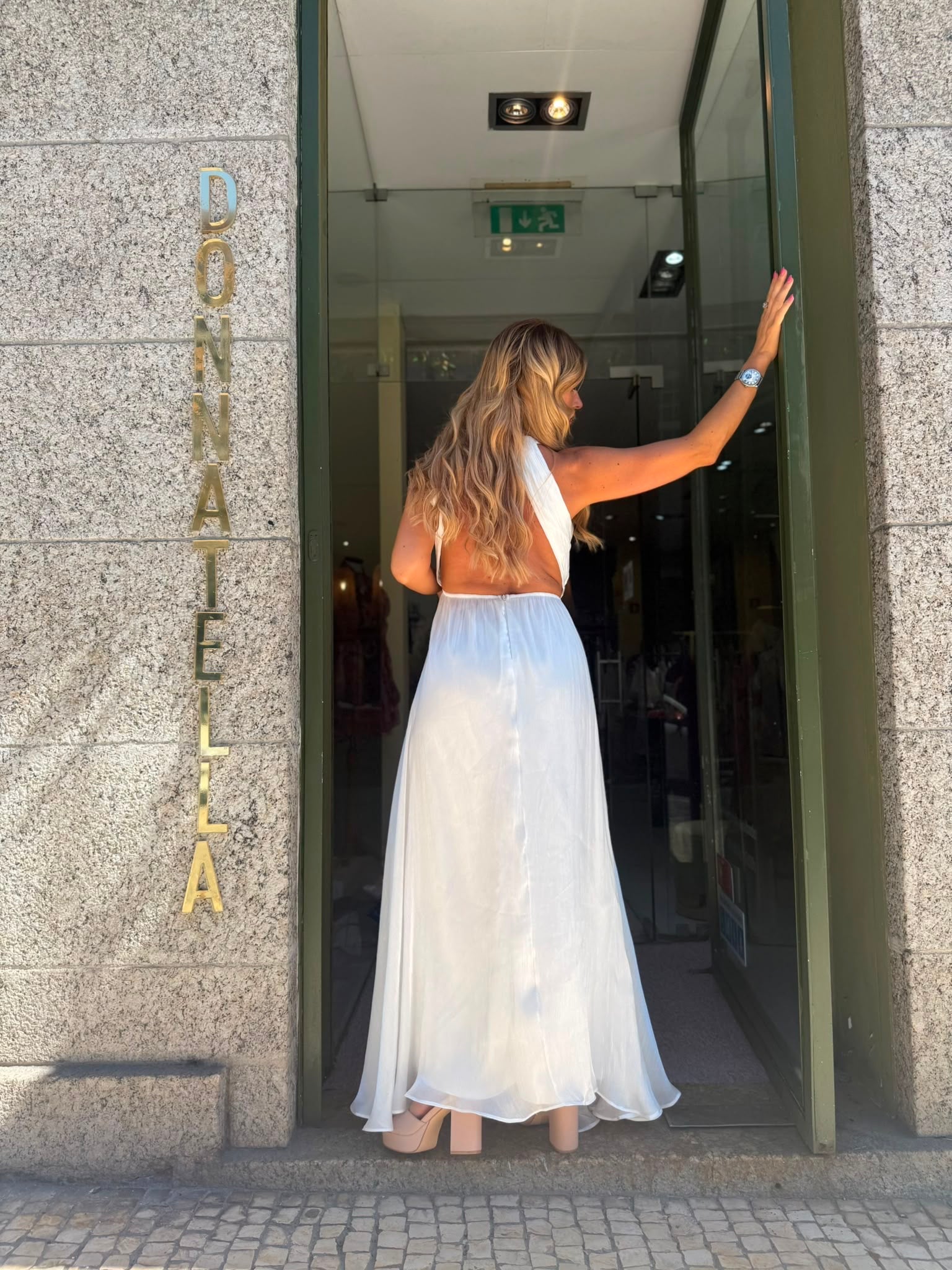 VESTIDO LONGO HALTER BRANCO