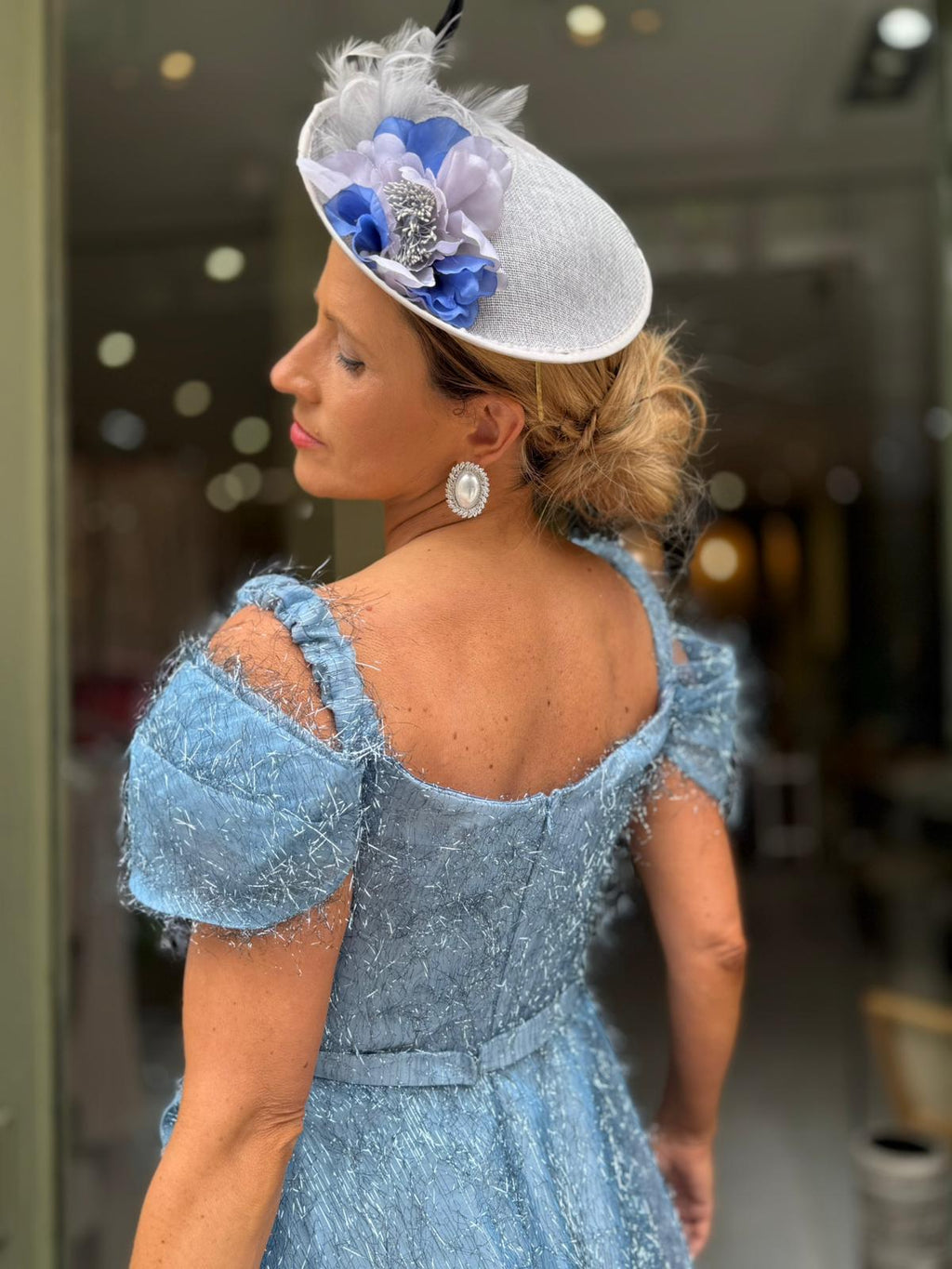 VESTIDO AZUL BRILHO