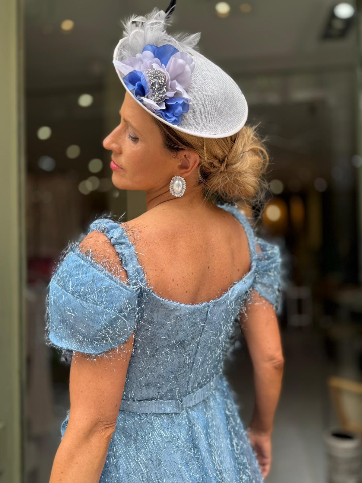 VESTIDO AZUL BRILHO