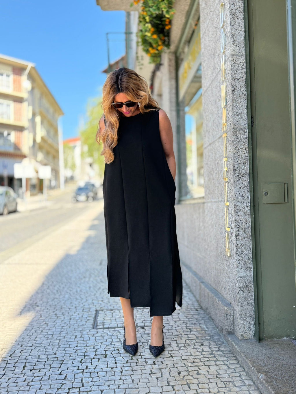 VESTIDO MALHA TIRAS