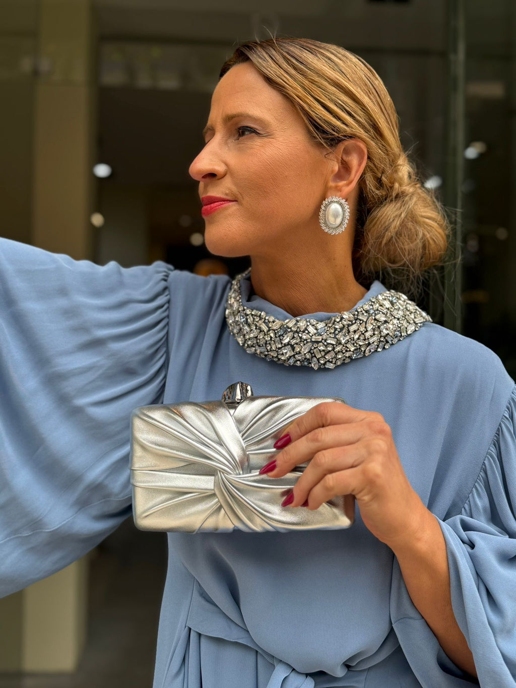 VESTIDO AZUL MIDI