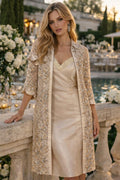 VESTIDO TAILLEUR DOURADO