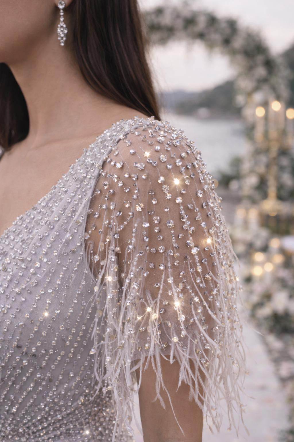 VESTIDO PRATADO LANTEJOULAS