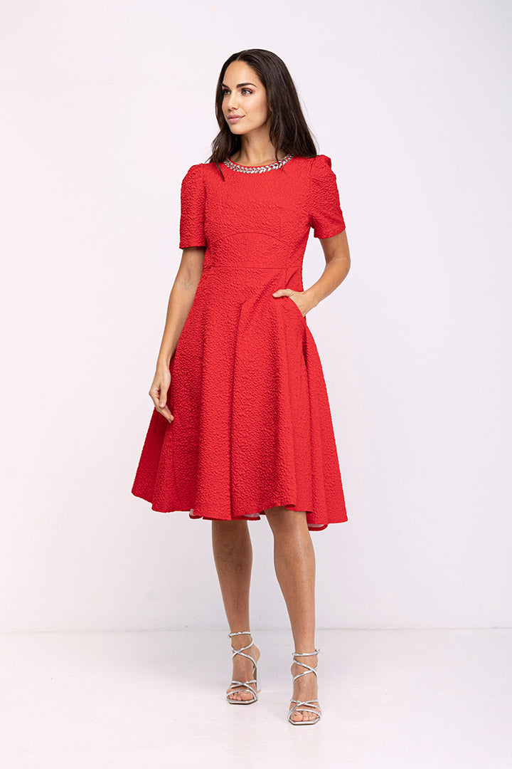 Vestido brocado